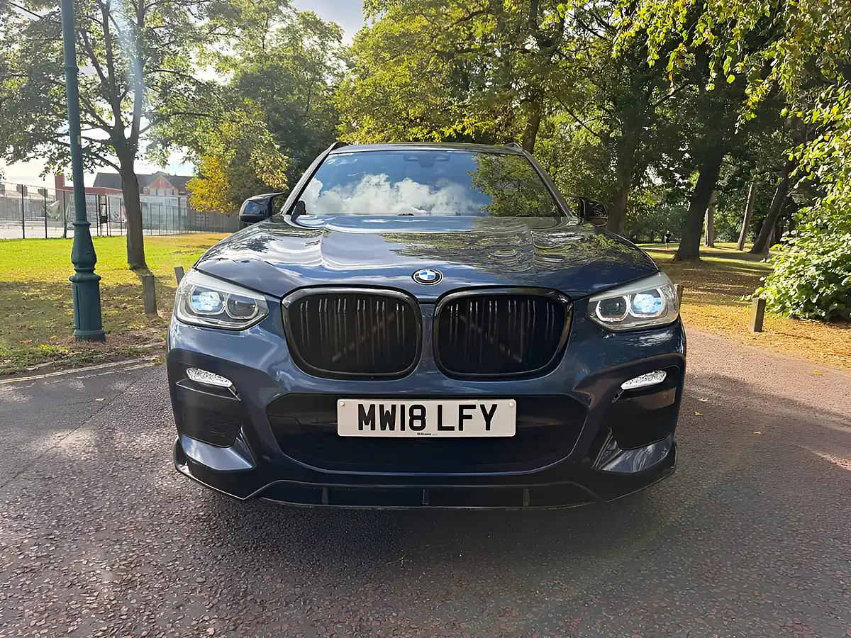 Used 2018 BMW X3 M Sport Blue - Interior and Exterior details 6