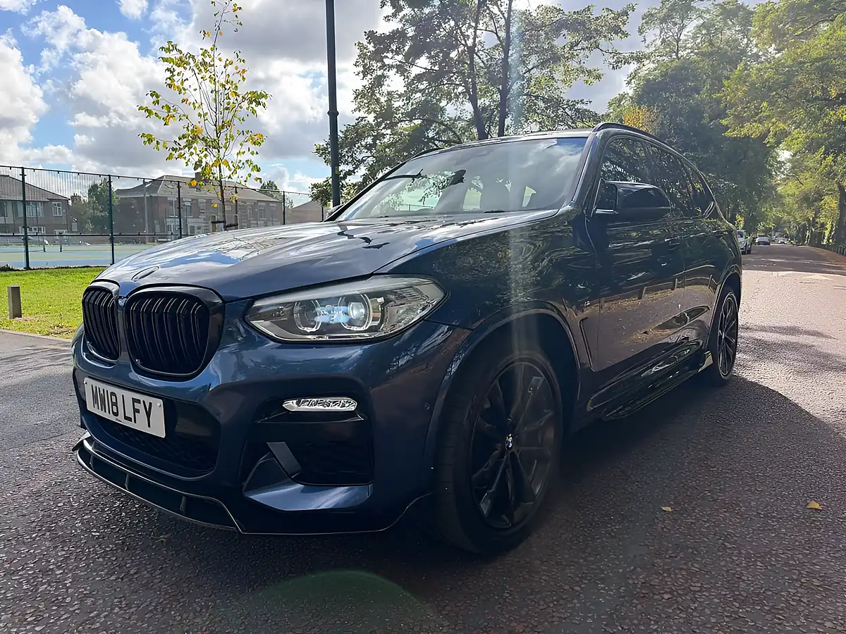 Used 2018 BMW X3 M Sport Blue - Interior and Exterior details 7