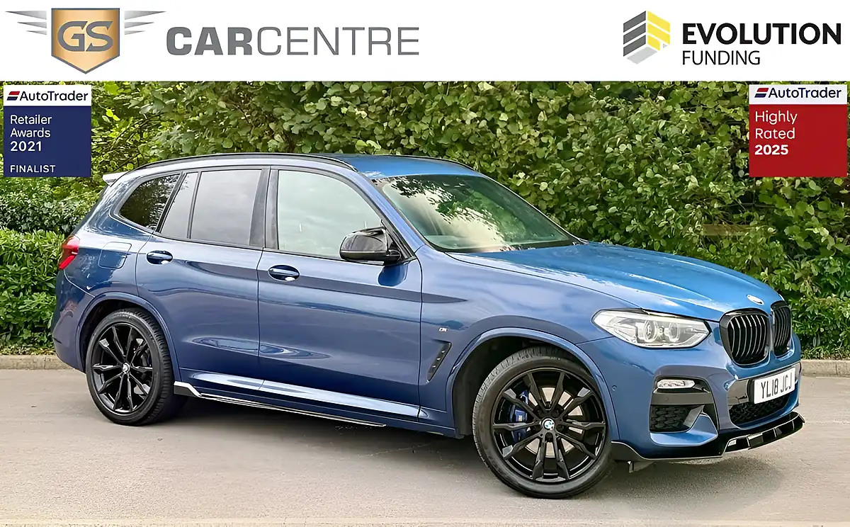 Used 2018 BMW X3 M Sport Blue - Front View