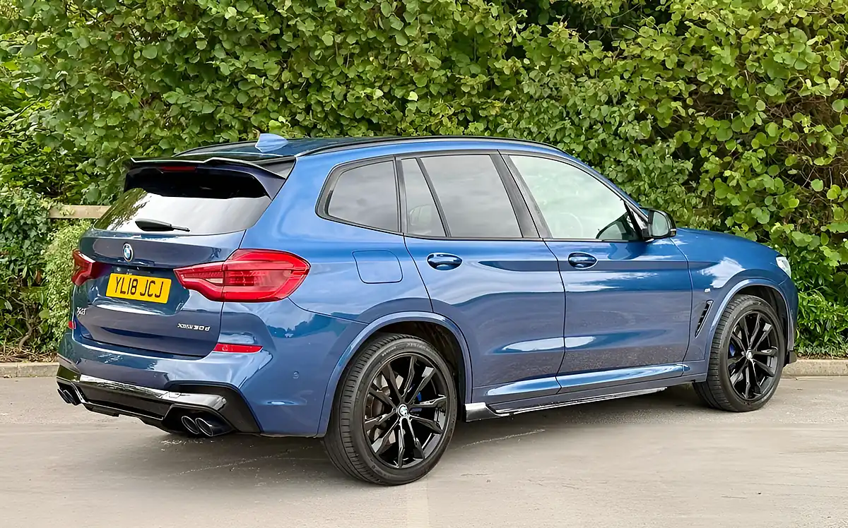 Used 2018 BMW X3 M Sport Blue - Interior and Exterior details 4
