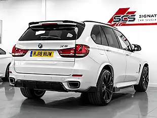 Used 2018 BMW X5 M Sport Mineral White - Interior and Exterior details 5