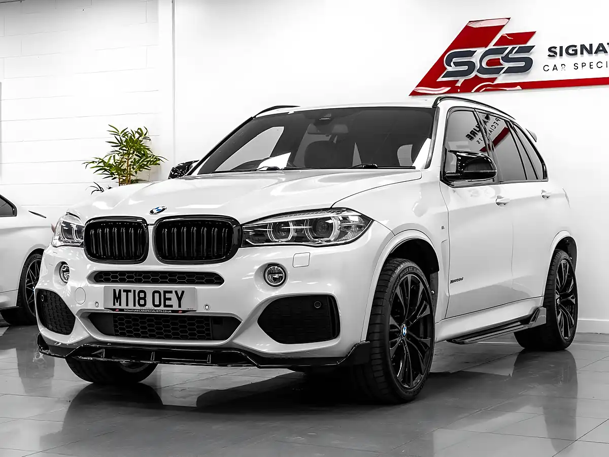 Used 2018 BMW X5 M Sport Mineral White - Interior and Exterior details 2