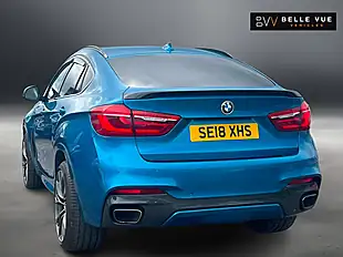Used 2018 BMW X6 M Sport Edition Long Beach Blue - Interior and Exterior details 2