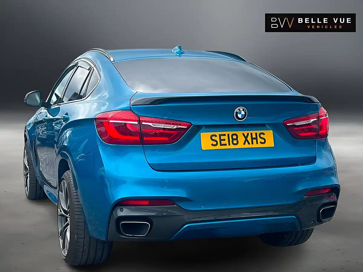 Used 2018 BMW X6 M Sport Edition Long Beach Blue - Interior and Exterior details 2
