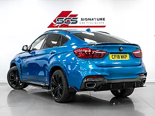 Used 2018 BMW X6 M Sport Edition Long Beach Blue - Interior and Exterior details 4