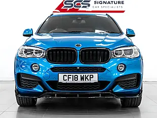Used 2018 BMW X6 M Sport Edition Long Beach Blue - Interior and Exterior details 6