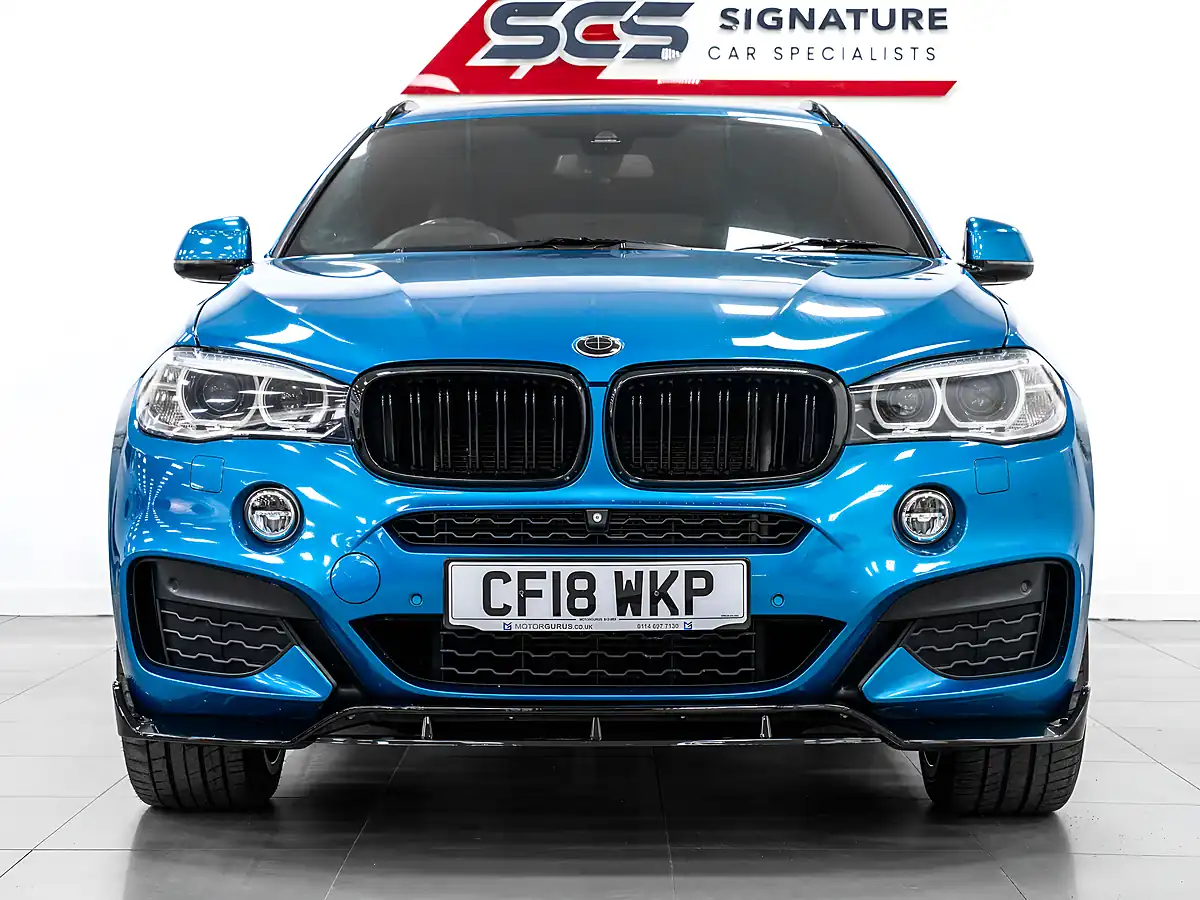 Used 2018 BMW X6 M Sport Edition Long Beach Blue - Interior and Exterior details 6