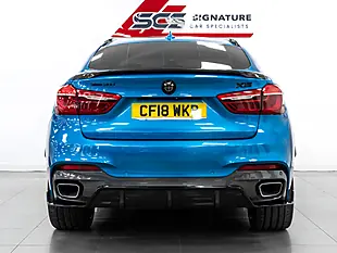 Used 2018 BMW X6 M Sport Edition Long Beach Blue - Interior and Exterior details 7