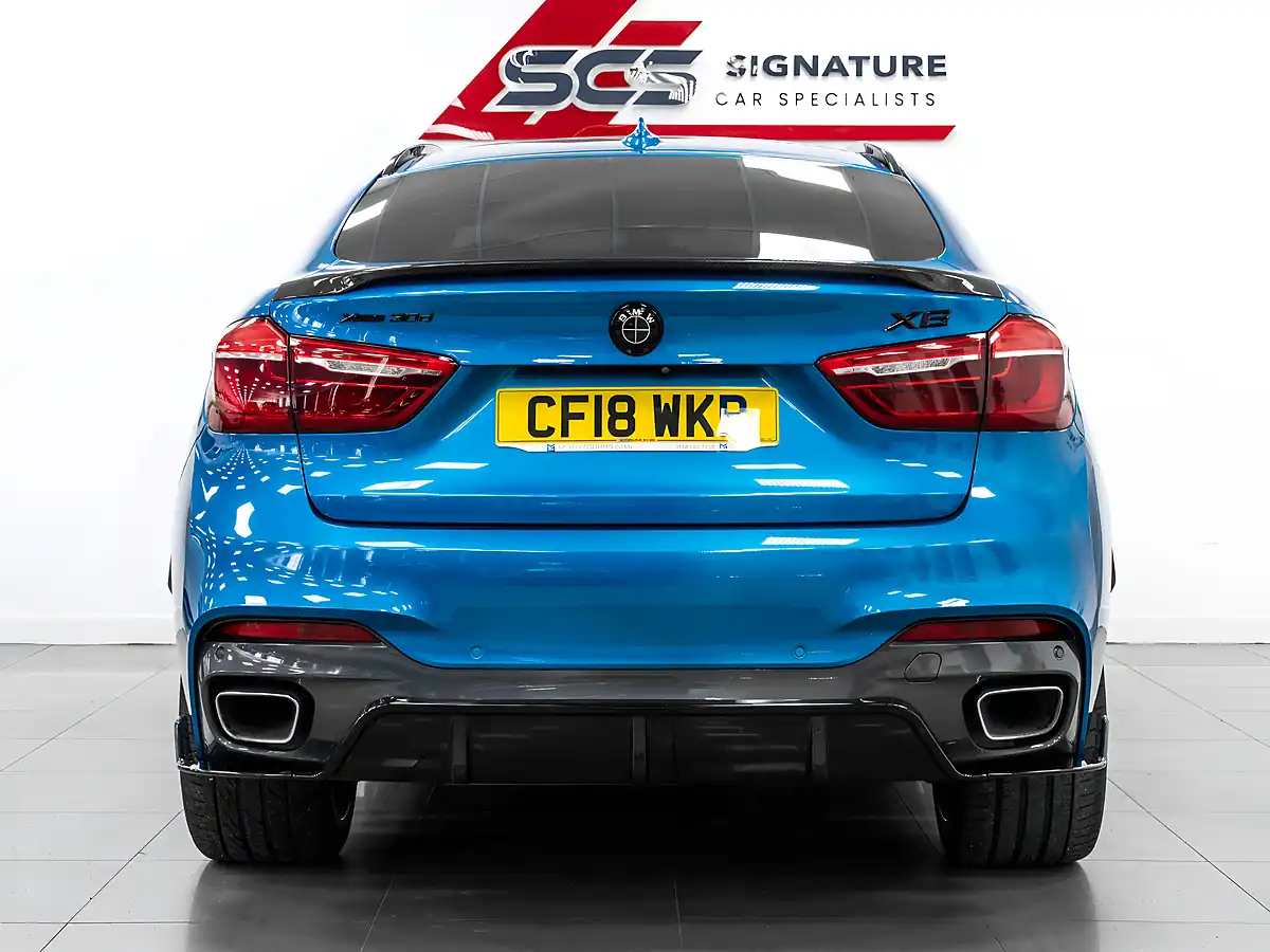Used 2018 BMW X6 M Sport Edition Long Beach Blue - Interior and Exterior details 7