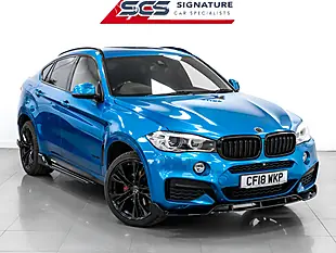 Used 2018 BMW X6 M Sport Edition Long Beach Blue - Interior and Exterior details 8