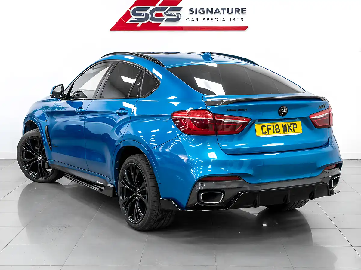 Used 2018 BMW X6 M Sport Edition Long Beach Blue - Interior and Exterior details 9