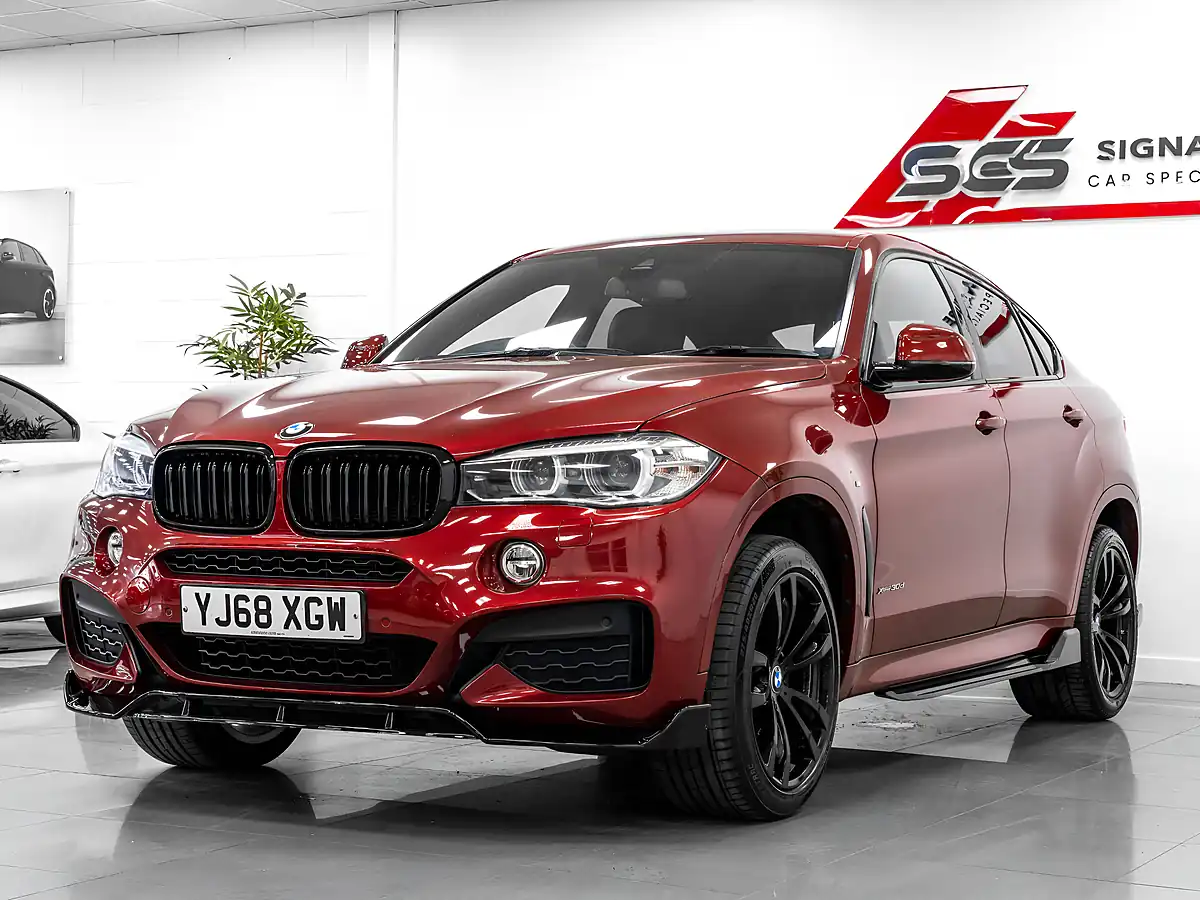 Used 2018 BMW X6 M Sport Flamenco Red Xirallic - Interior and Exterior details 2