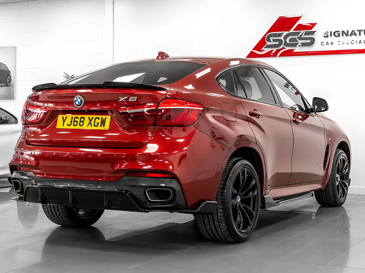 Used 2018 BMW X6 M Sport Flamenco Red Xirallic - Interior and Exterior details 5
