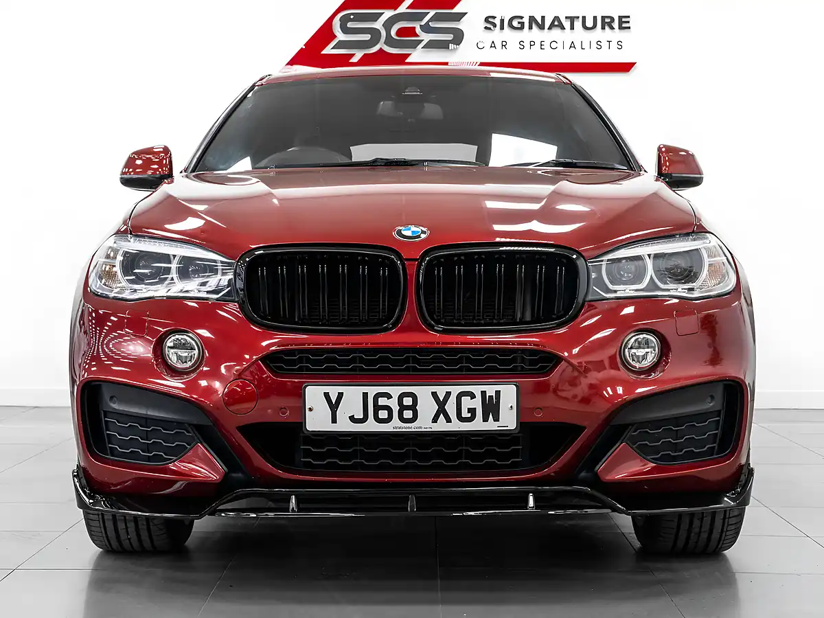 Used 2018 BMW X6 M Sport Flamenco Red Xirallic - Interior and Exterior details 6