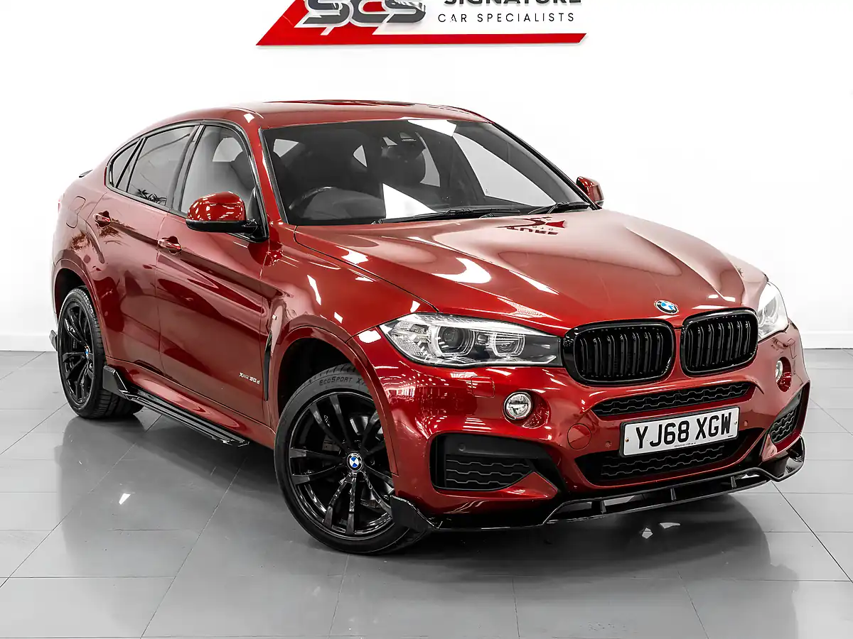 Used 2018 BMW X6 M Sport Flamenco Red Xirallic - Interior and Exterior details 8