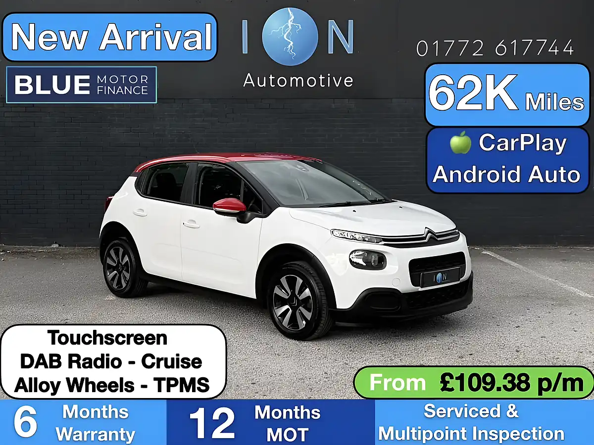 Used 2018 Citroen C3 Feel White - Front View