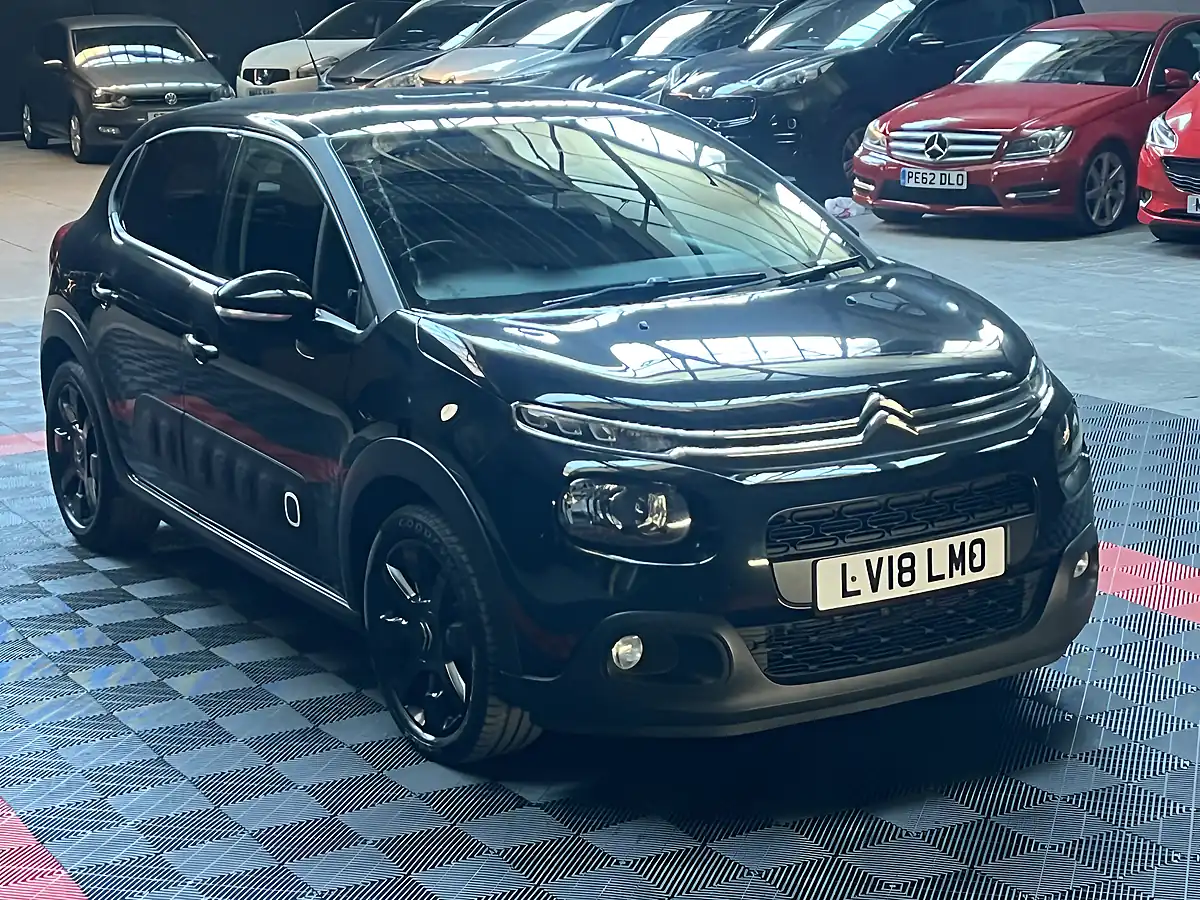 Used 2018 Citroen C3 Flair Black - Front View