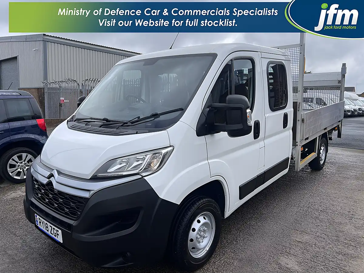 Used 2018 Citroen Relay 35 Heavy L3 Dropside Crewcab White - Interior and Exterior details 10