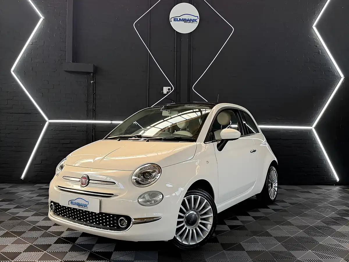 Used 2018 Fiat 500 Lounge Bossa Nova White - Front View