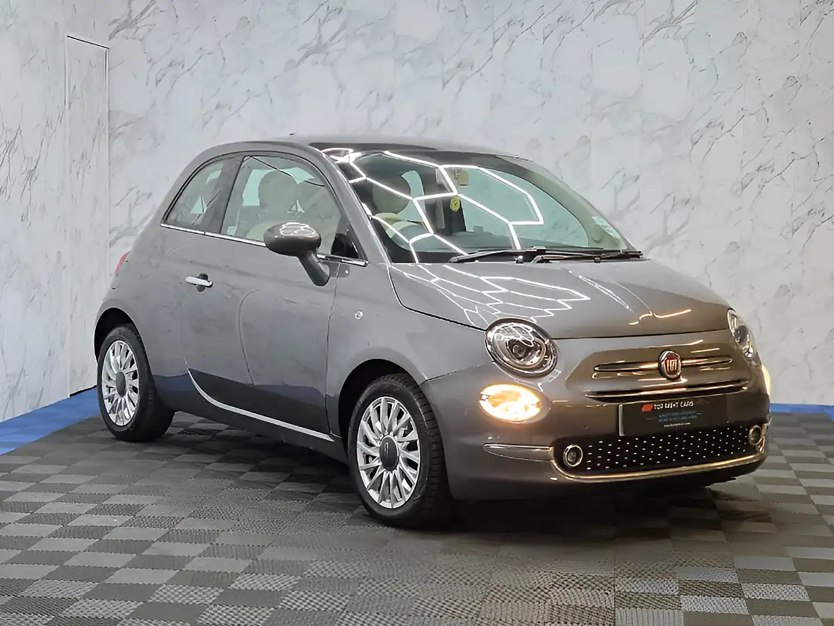 Used 2018 Fiat 500 Lounge Electroclash Grey - Front View