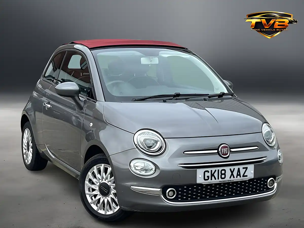 Used 2018 Fiat 500 Lounge Electroclash Grey - Front View
