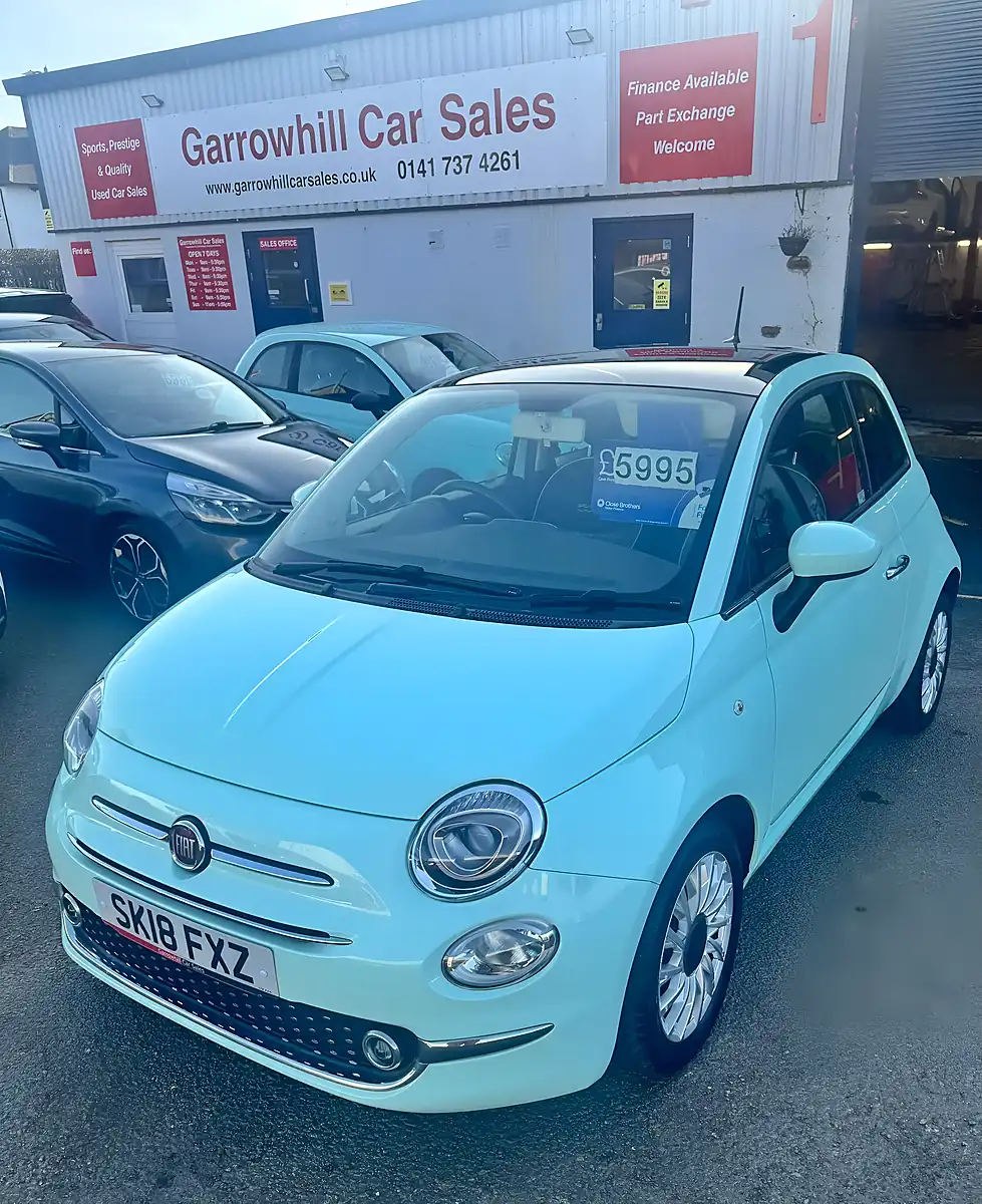 Used 2018 Fiat 500 Lounge Green - Interior and Exterior details 2