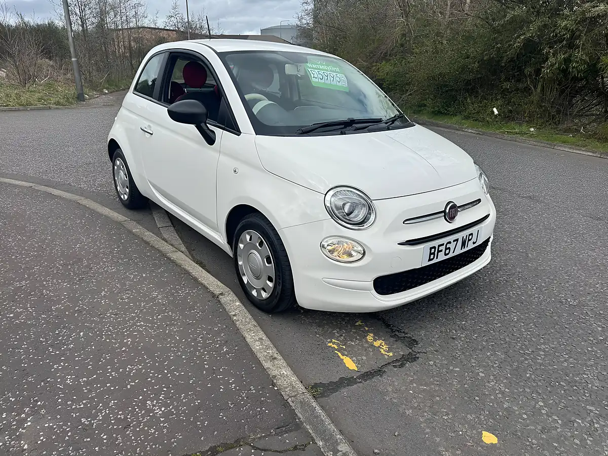 Used 2018 Fiat 500 Pop White - Front View