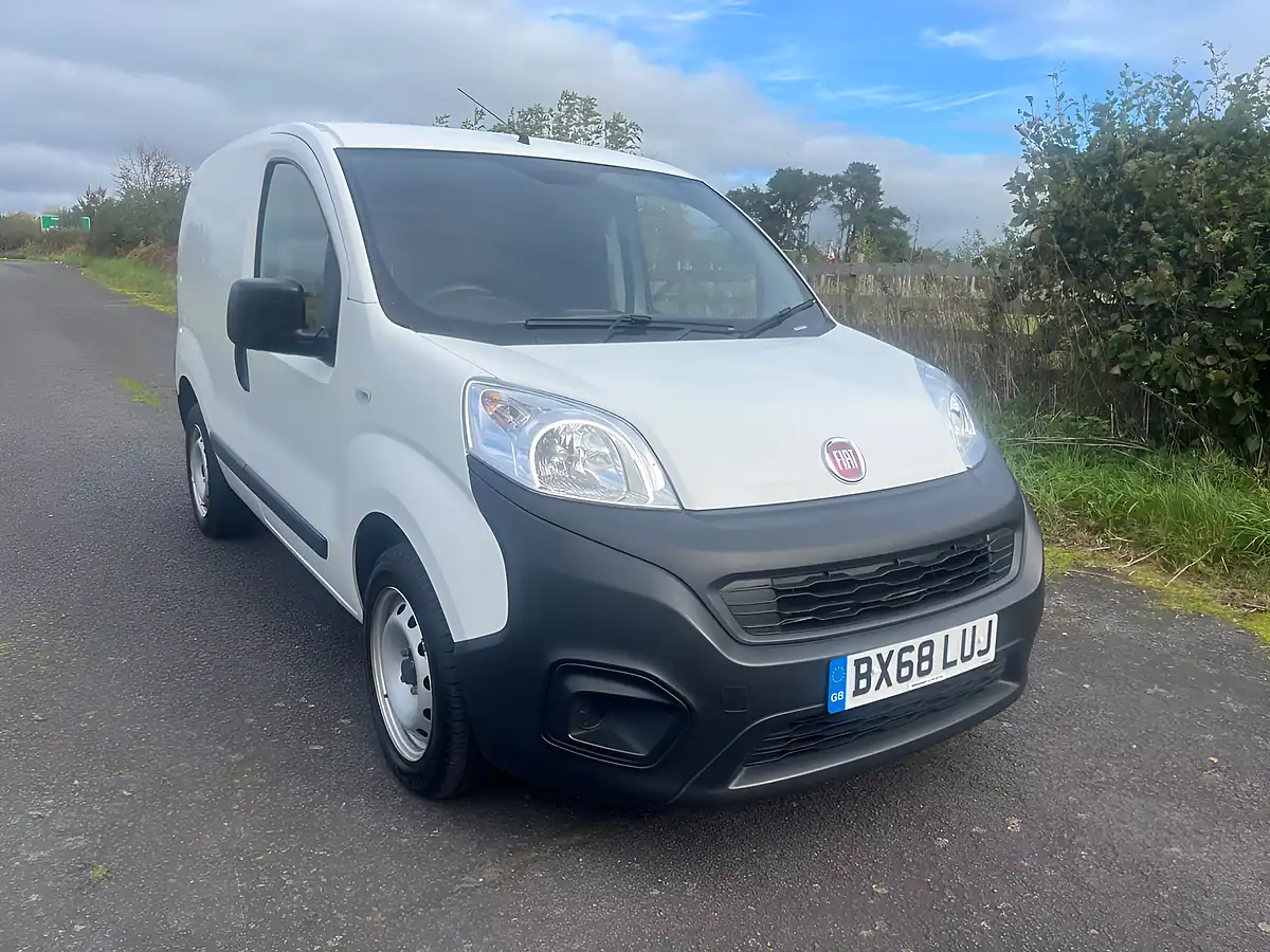 Used 2018 Fiat Fiorino Car Derived Van White - Front View