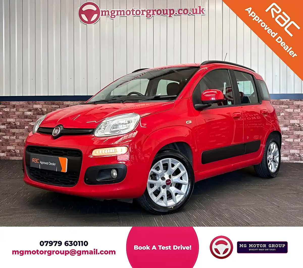 Used 2018 Fiat Panda Lounge Tango Red - Front View