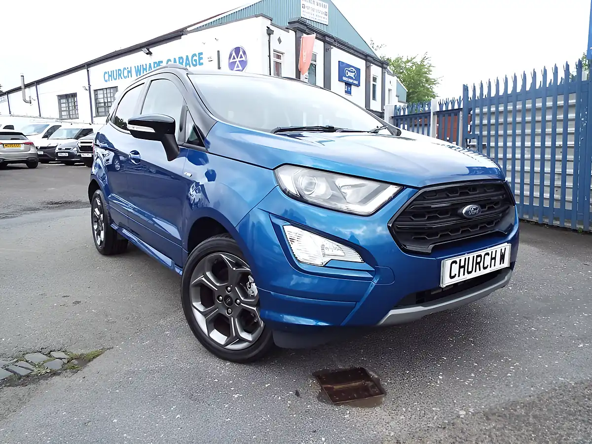 Used 2018 Ford Ecosport ST-Line Blue - Front View