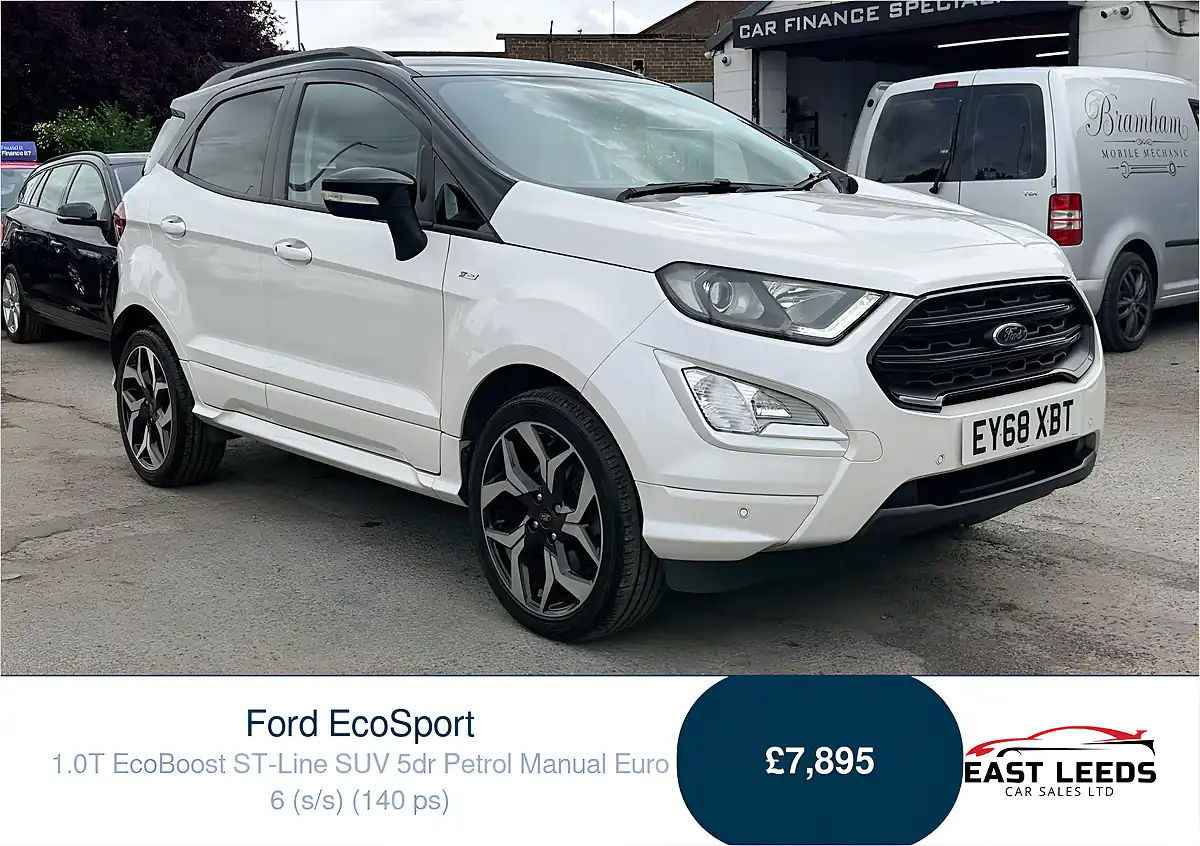 Used 2018 Ford Ecosport ST-Line White - Front View