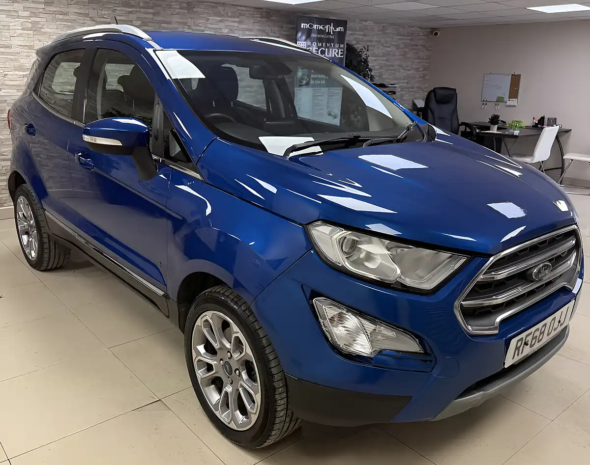 Used 2018 Ford Ecosport Titanium Blue - Front View