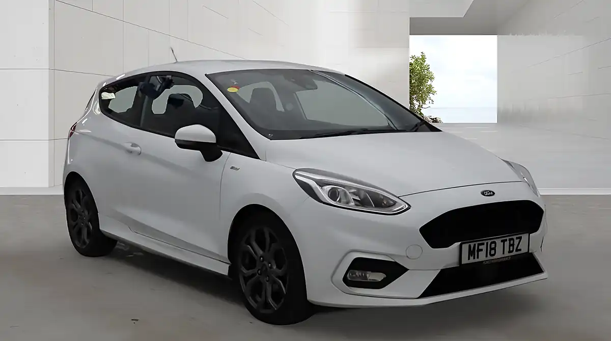 Used 2018 Ford Fiesta ST-Line White - Front View