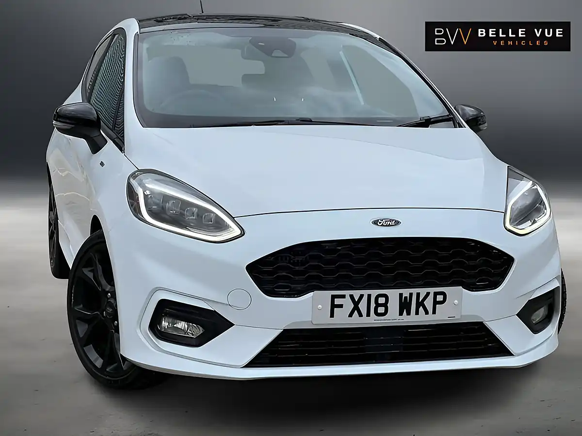 Used 2018 Ford Fiesta ST-Line X Frozen White - Front View