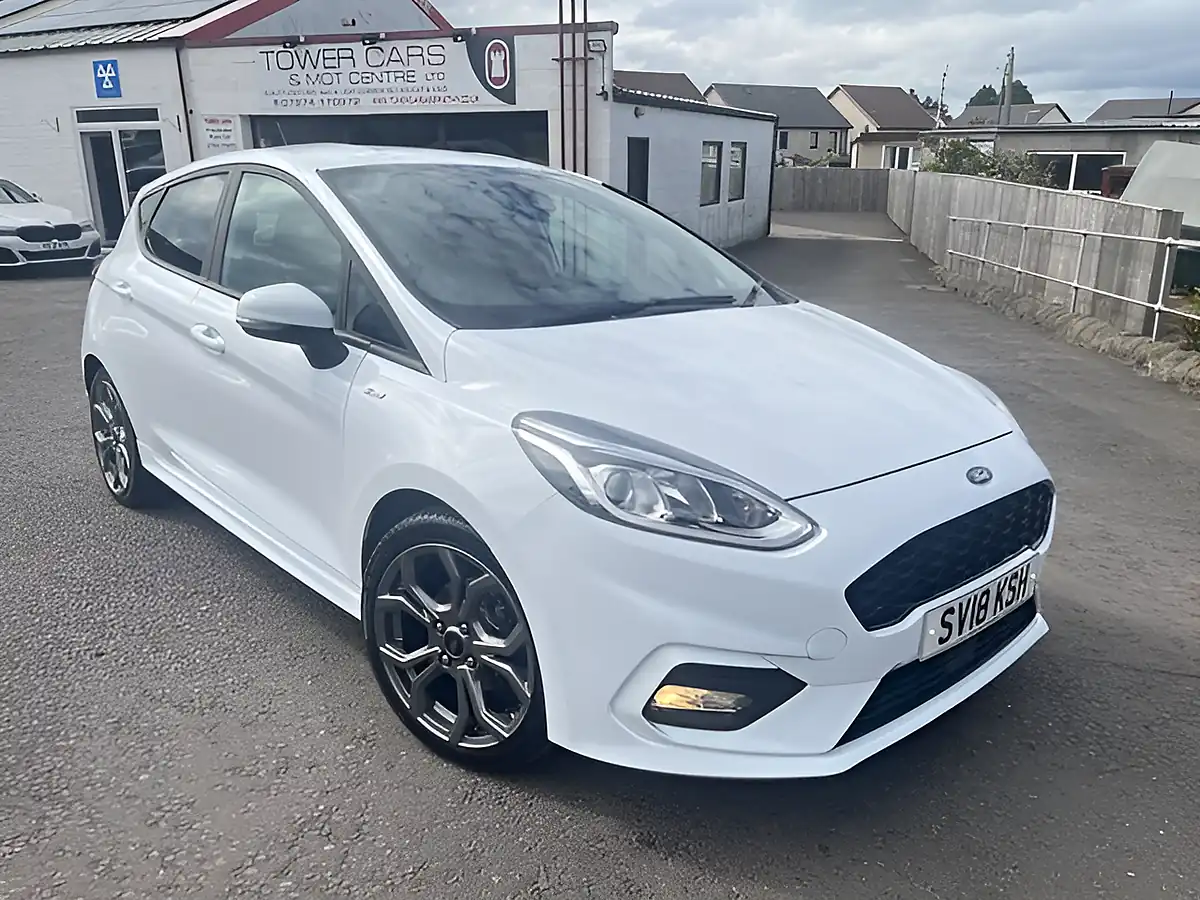 Used 2018 Ford Fiesta ST-Line X White - Front View