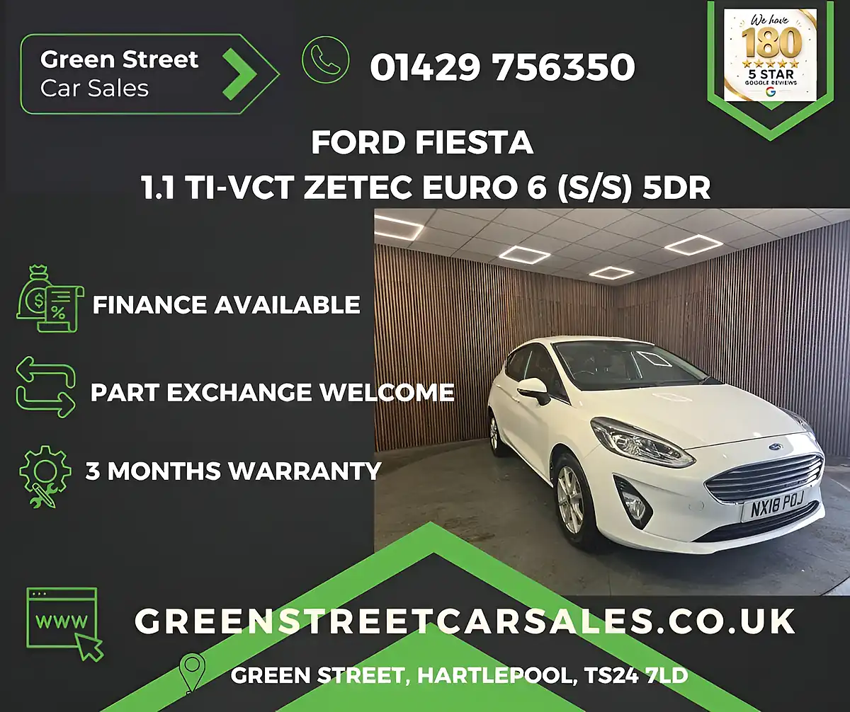Used 2018 Ford Fiesta Zetec White - Interior and Exterior details 2