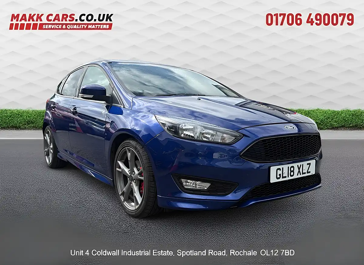 Used 2018 Ford Focus ST-Line X Blue - Front View
