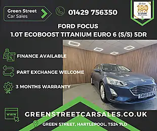 Used 2018 Ford Focus Titanium Blue - Interior and Exterior details 2