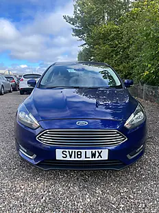 Used 2018 Ford Focus Titanium Deep Impact Blue - Interior and Exterior details 5