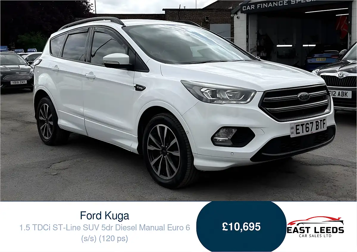 Used 2018 Ford Kuga ST-Line White - Front View