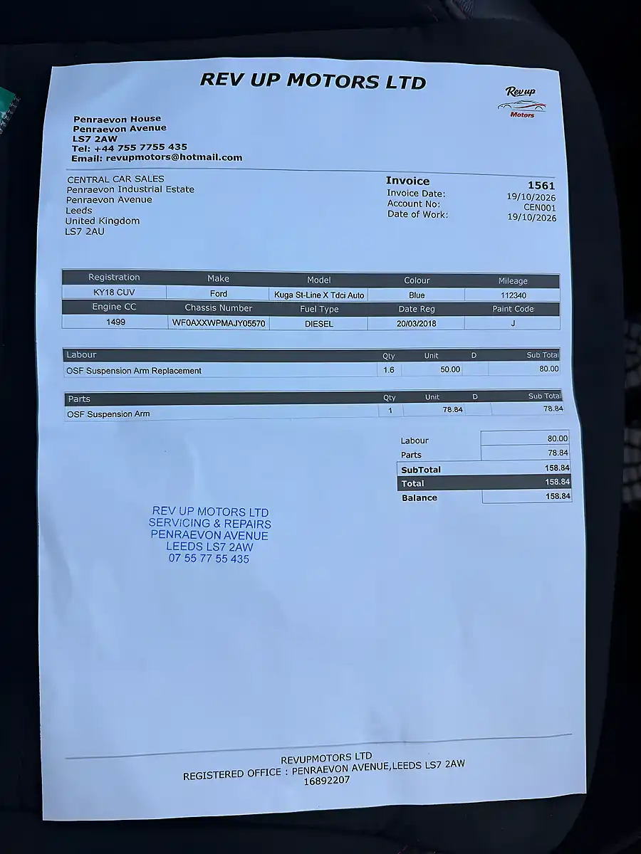 Used 2018 Ford Kuga ST-Line X Blue - Interior and Exterior details 19