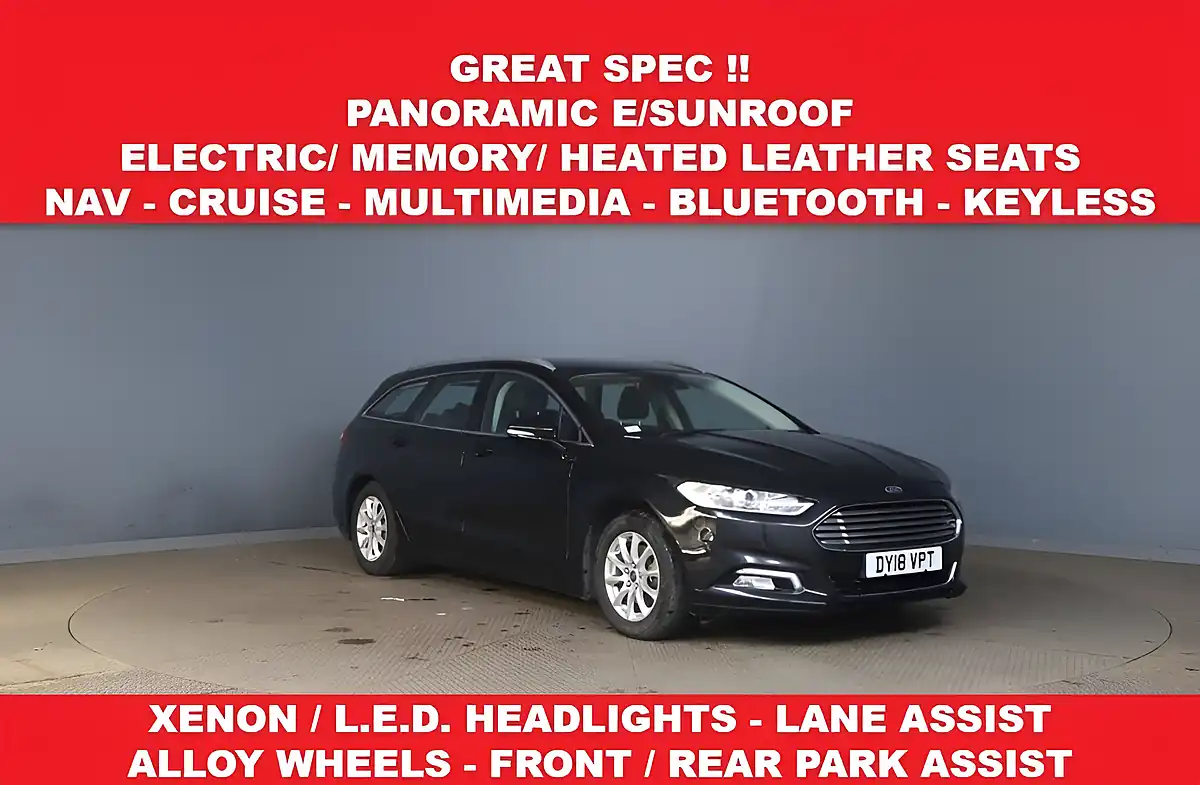 Used 2018 Ford Mondeo Titanium Black - Front View
