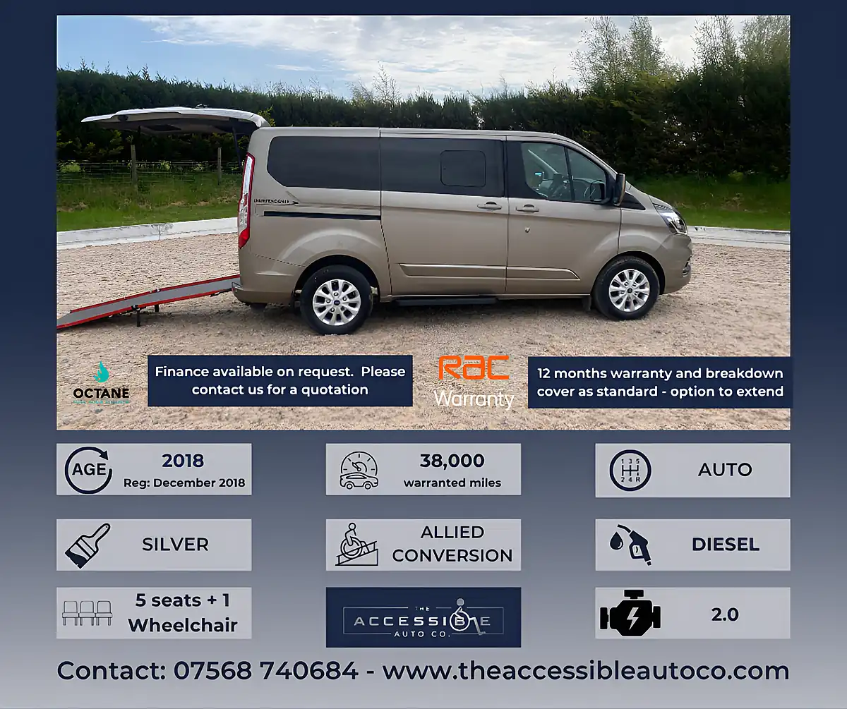 Used 2018 Ford Tourneo Custom Titanium Blue - Front View