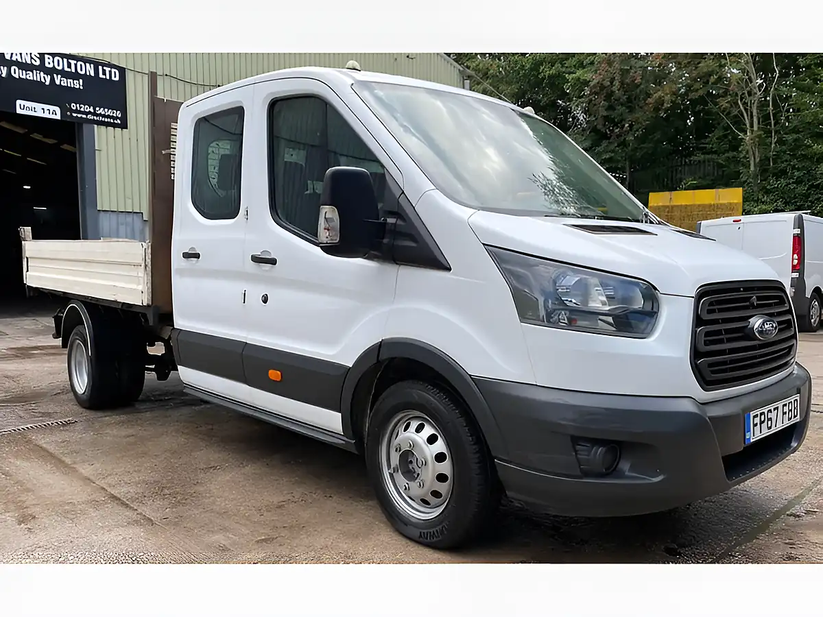 Used 2018 Ford Transit 350 Double Cab Double Tipper L3 White - Interior and Exterior details 2