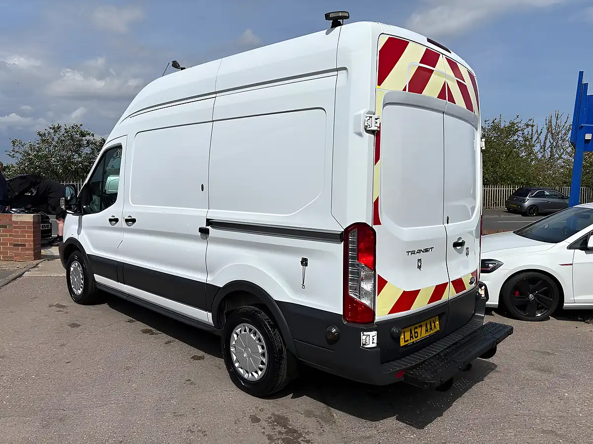 Used 2018 Ford Transit 350 L2 H3 White - Interior and Exterior details 7