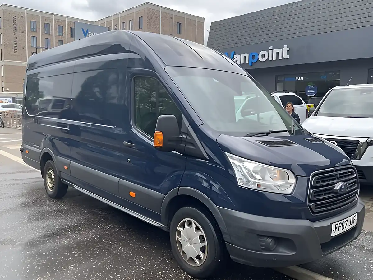 Used 2018 Ford Transit 350 Panel Van Blue - Front View