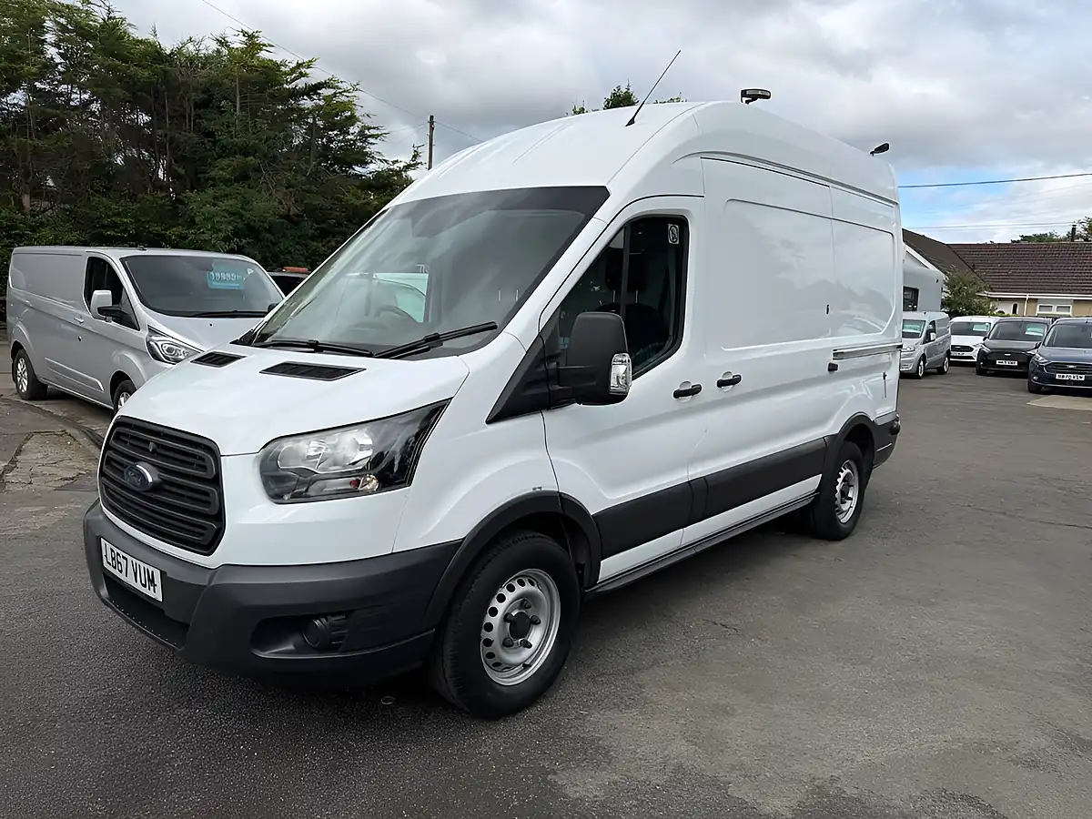 Used 2018 Ford Transit 350 Panel Van L2 H3 White - Front View