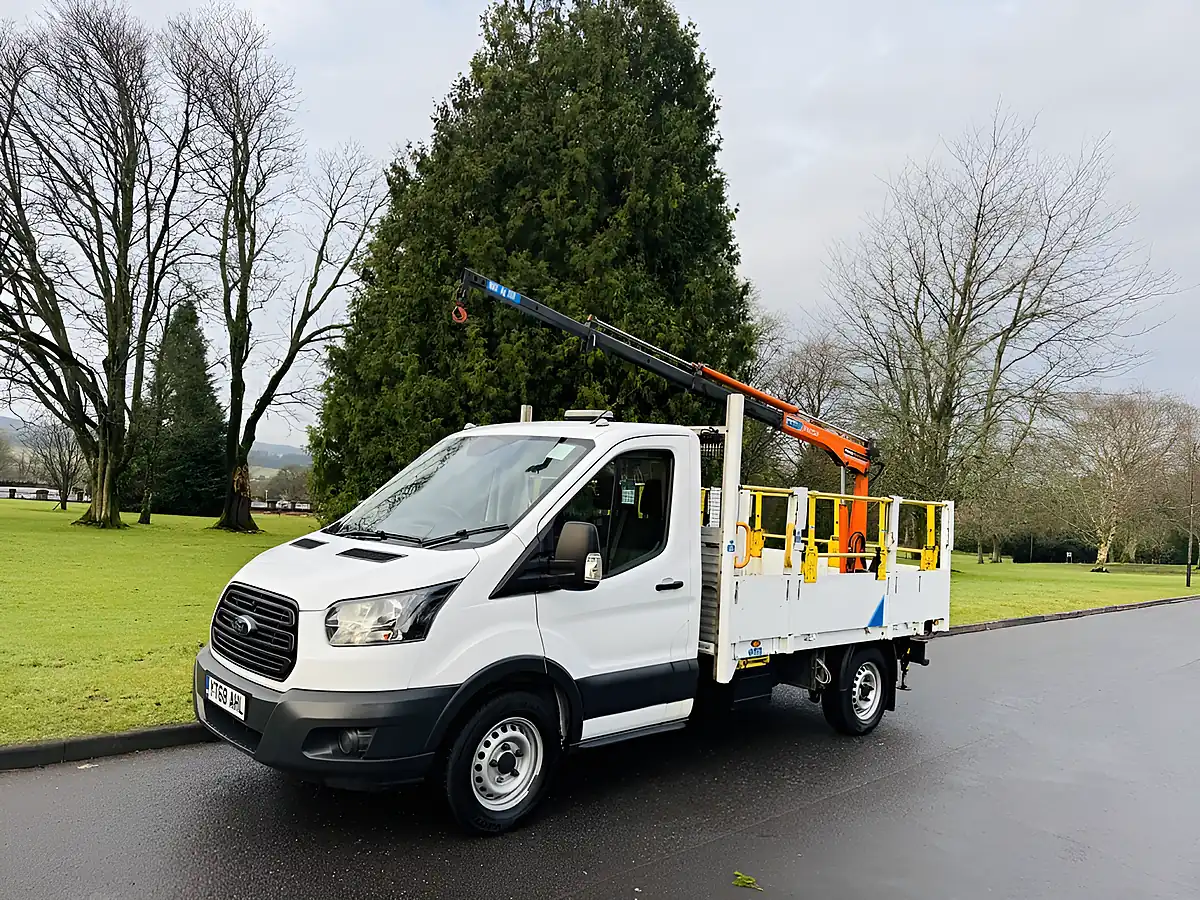 Used 2018 Ford Transit Chassis Cab White - Front View