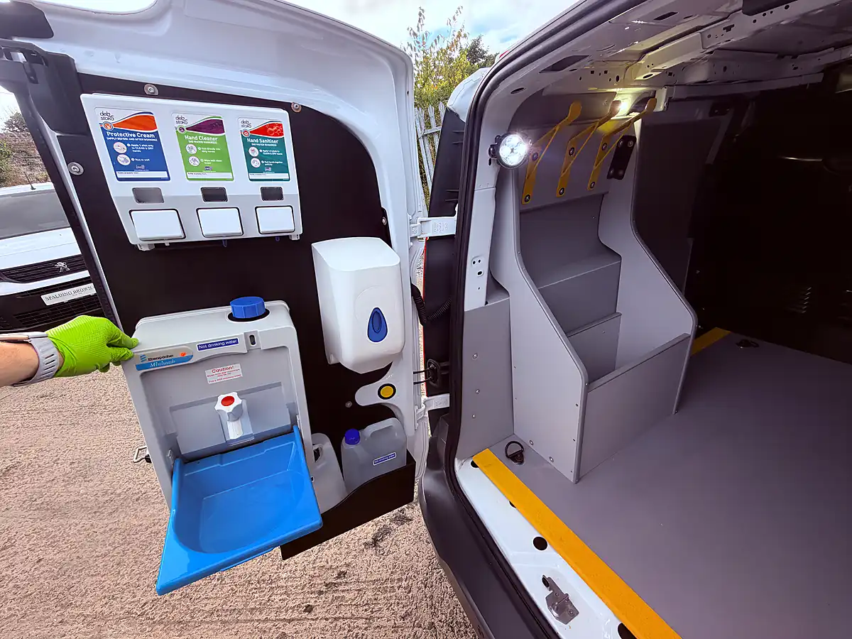 Used 2018 Ford Transit Connect 220 Panel Van White - Interior and Exterior details 5