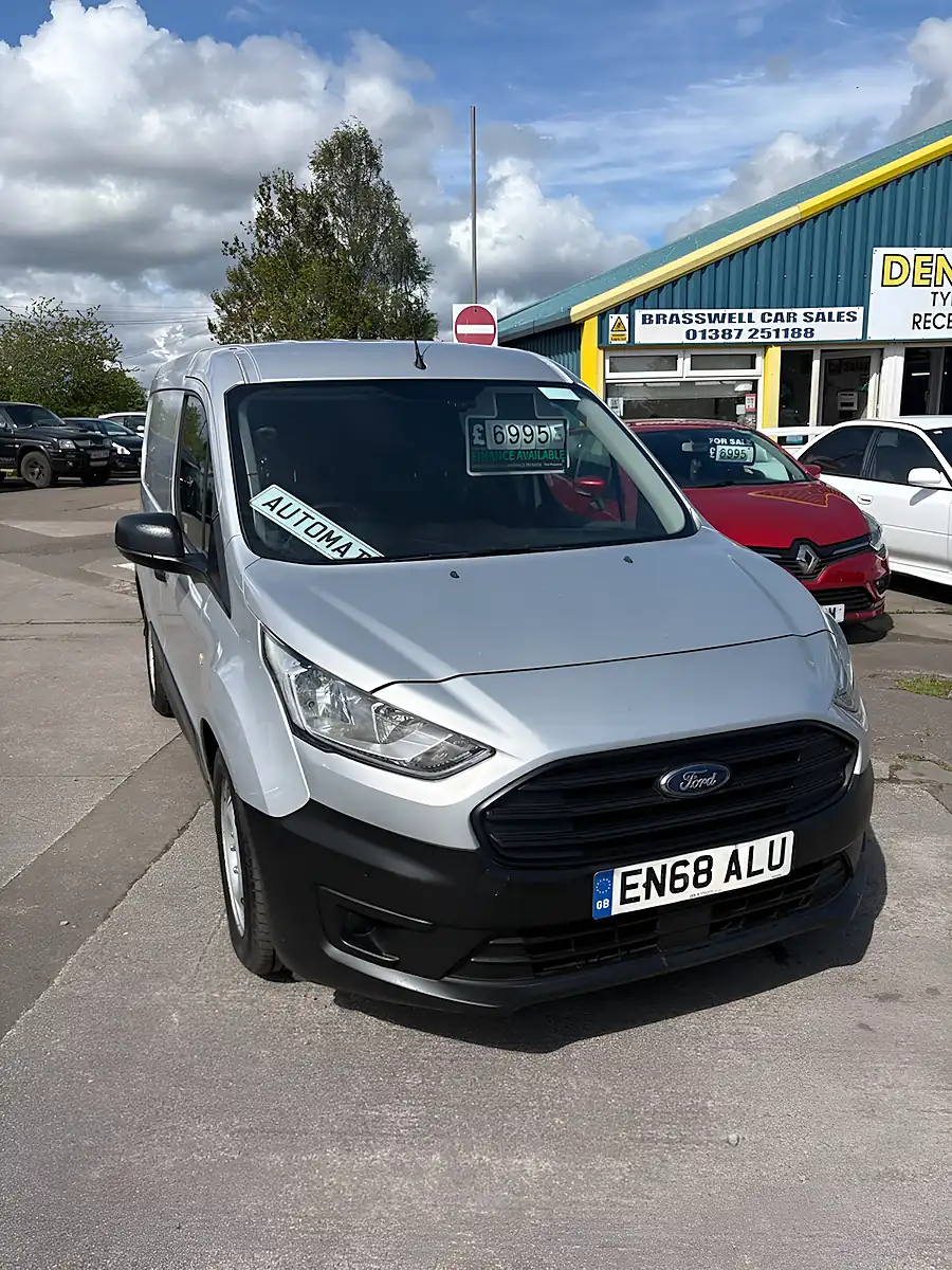 Used 2018 Ford Transit Connect Panel Van L1 Silver - Front View